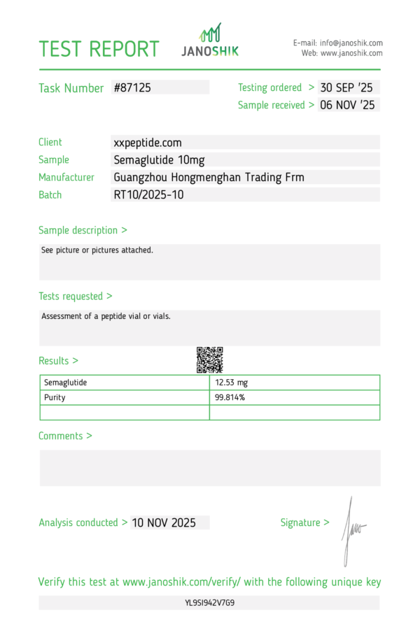SM10 HMH Semaglutide 10mg